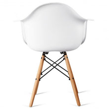 Load image into Gallery viewer, Set of 2 Mid-Century Dining Arm Chairs with Wood Legs