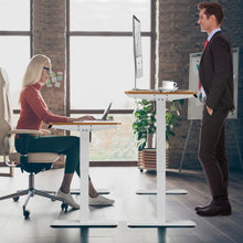 Load image into Gallery viewer, Electric Height Adjustable Standing Desk with Memory Controller-Coffee