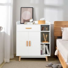 Load image into Gallery viewer, Floor Storage Cabinet Free Standing Cupboard Chest