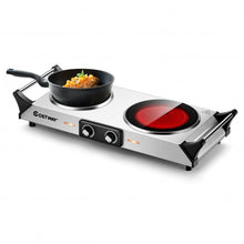 Load image into Gallery viewer, Ceramic Infrared Countertop Stove w/Temperature Control & Insulated Cool Handles