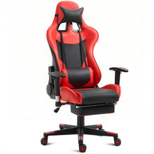 Load image into Gallery viewer, Ergonomic High Back Racing Gaming Chair w/ Lumbar Support & Footrest-Red