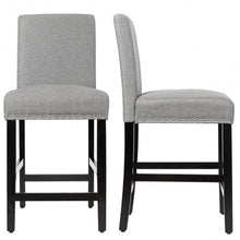 Load image into Gallery viewer, 25'' Kitchen Chairs w/ Rubber Wood Legs-Gray