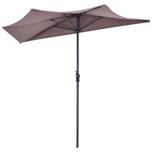 Load image into Gallery viewer, 9' Half Round Patio Umbrella Sunshade