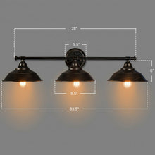 Load image into Gallery viewer, 3-Light Modern Bathroom Wall Sconce Wall Lamp