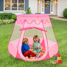 Load image into Gallery viewer, Pink Portable Kid Play House Play Tent with 100 Balls