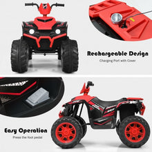 Load image into Gallery viewer, 12V Kids 4-Wheeler ATV Quad Ride On Car -Red