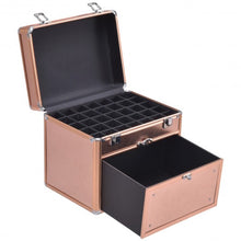 Load image into Gallery viewer, Nail Polish Beauty Makeup Case w/ Slide out Drawer
