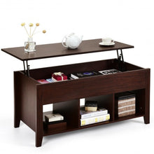 Load image into Gallery viewer, Lift Top Coffee Table with Storage Lower Shelf-Brown