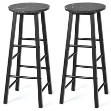 Load image into Gallery viewer, Set of 2 Pub Bistro Dining Height Bar Stool-Black