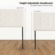 Load image into Gallery viewer, Adjustable Queen & Full Size Linen Fabric Upholstered Headboard-Beige