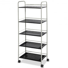 Load image into Gallery viewer, 5 Tiers Storage Cart Rack Utility Shelf