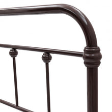 Load image into Gallery viewer, Queen Size Metal Steel Bed Frame w/ Stable Metal Slats-Chocolate