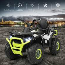 Load image into Gallery viewer, 12 V Kids Electric 4-Wheeler ATV Quad with MP3 and LED Lights-White