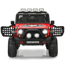 Load image into Gallery viewer, 12V Kids Remote Control Electric Ride On Truck Car with Lights and Music -Red