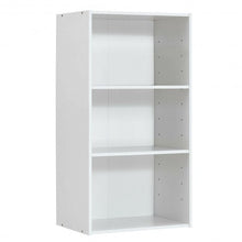 Load image into Gallery viewer, 3 Open Shelf Bookcase Modern Storage Display Cabinet-White