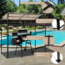 Load image into Gallery viewer, 7' x 4.5' Grill Gazebo Outdoor Patio Garden BBQ Canopy Shelter-Beige
