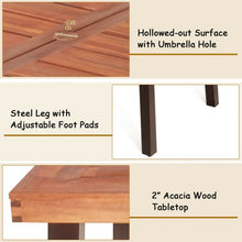 Load image into Gallery viewer, Rectangular Acacia Wood Rustic Dining Furniture Table