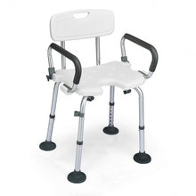 Load image into Gallery viewer, Adjustable Height U-Shaped Shower Chair
