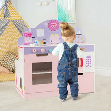 Load image into Gallery viewer, 2 in 1 Kitchen and Cafe Pretend Cooking Playset