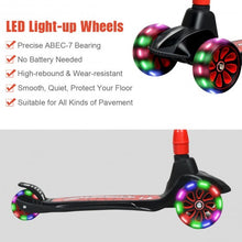 Load image into Gallery viewer, Adjustable Height Folding Aluminum Kids Kick Scooter-Black