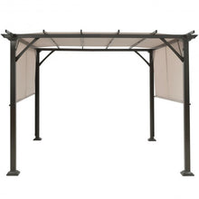 Load image into Gallery viewer, 10' x 10' Metal Frame Patio Furniture Shelter-Beige