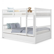 Load image into Gallery viewer, Full over Full Bunk Bed Platform Wood Bed