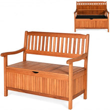 Load image into Gallery viewer, 42" Storage Deck Box Solid Wood Seating Container