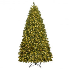 Load image into Gallery viewer, Pre-Lit Artificial PVC Christmas Tree with LED Lights & Stand-7'