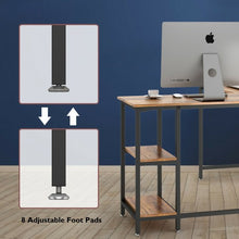 Load image into Gallery viewer, L-Shaped Computer Workstation Corner Desk with Shelves