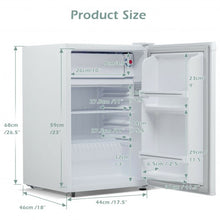 Load image into Gallery viewer, 2.5 Cu Ft Compact Single Door Refrigerator with Freezer-White