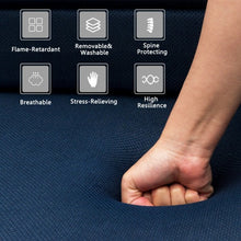 Load image into Gallery viewer, 5' Quart Folding Futon Sleepover Sofa Bed Foam Mattress-Queen Size