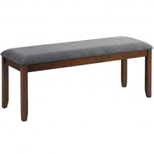 Load image into Gallery viewer, Upholstered Entryway Bench Footstool with Wood Legs
