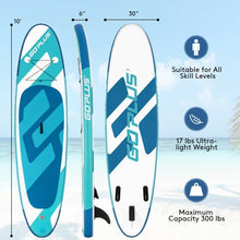Load image into Gallery viewer, Inflatable Stand Up Paddle Board 6" Thick with Backpack Leash Aluminum Paddle