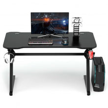 Load image into Gallery viewer, Gaming Desk Z-Shaped Computer Office Table with Gaming Handle Rack