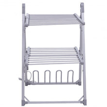 Load image into Gallery viewer, 2-Tier Foldable Multifunctional Aluminum Stand Electric Dryer