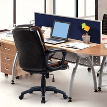 Load image into Gallery viewer, Dark Brown Ergonomic Mid-Back Office Chair