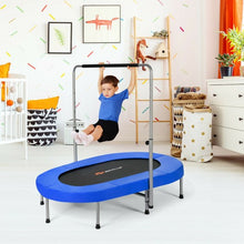 Load image into Gallery viewer, Foldable Double Mini Kids Fitness Rebounder Trampoline-Blue