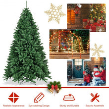 Load image into Gallery viewer, 7.5 Ft Hinged Artificial Christmas Tree with Solid Metal Stand