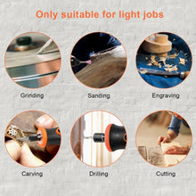 Load image into Gallery viewer, 8V Lithium-Ion Cordless Rotary Tool Kit 5 Speed with Light