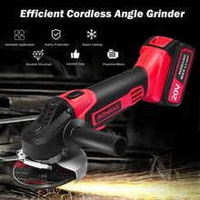 Load image into Gallery viewer, 20V Cordless Angle Grinder w/ 4.0Ah Lithium-Ion Battery & Charger