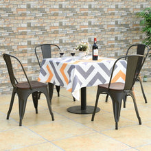 Load image into Gallery viewer, Set of 4 Stackable Tolix Style Metal Wood Dining Chair-Gun