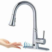 Load image into Gallery viewer, Pull-down Single Handle Dual Spray Chrome Kitchen Faucet