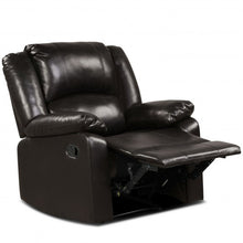 Load image into Gallery viewer, Recliner Chair Lounger Single Sofa for Home Theater Seating with Footrest Armrest-Brown