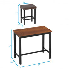 Load image into Gallery viewer, 3 Piece Set Pub Dining Table with Stools