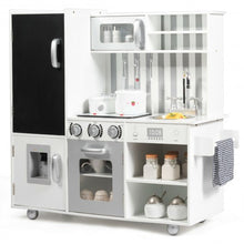 Load image into Gallery viewer, White Kids Kitchen Playset Cooking Toys