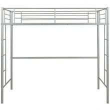 Load image into Gallery viewer, Metal Twin Loft Ladder Beds-Silver