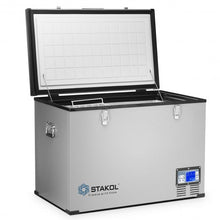 Load image into Gallery viewer, 100-Quart Portable Camping Electric Car Cooler