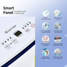 Load image into Gallery viewer, 7.7 lbs Compact Full Automatic Washing Machine with Heating Function Pump