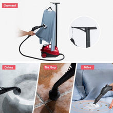 Load image into Gallery viewer, 2000W Heavy Duty Multi-purpose Steam Cleaner Mop with Detachable Handheld Unit
