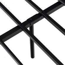 Load image into Gallery viewer, Queen Size Steel Bed Frame with Stable Platform and Metal Slats-Black